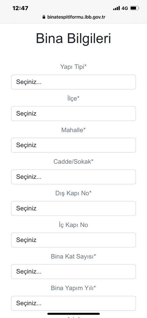 İBB Bina Tespit Uygulaması