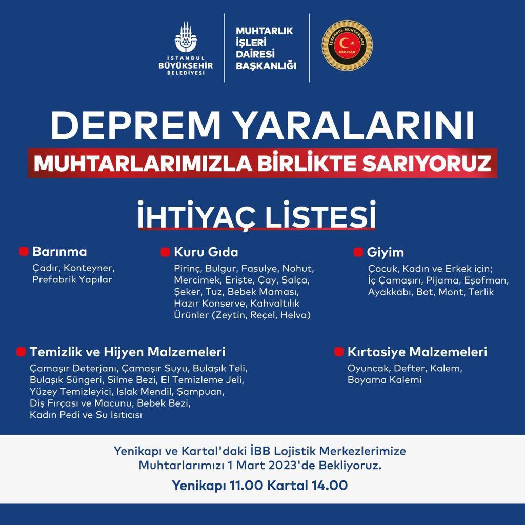Deprem Yaralarını Muhtarlarımızla Birlikte Sarıyoruz