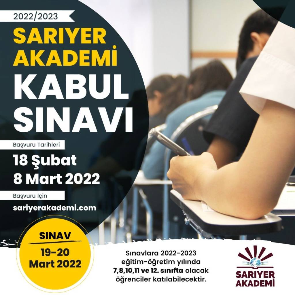 Sarıyer Akademi Kabul Sınavı