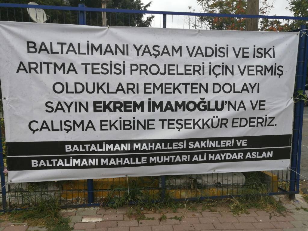 Baltalimanı Yaşam Vadisi ve Su Arıtma Tesisi için Teşekkürler Ekrem İmamoğlu