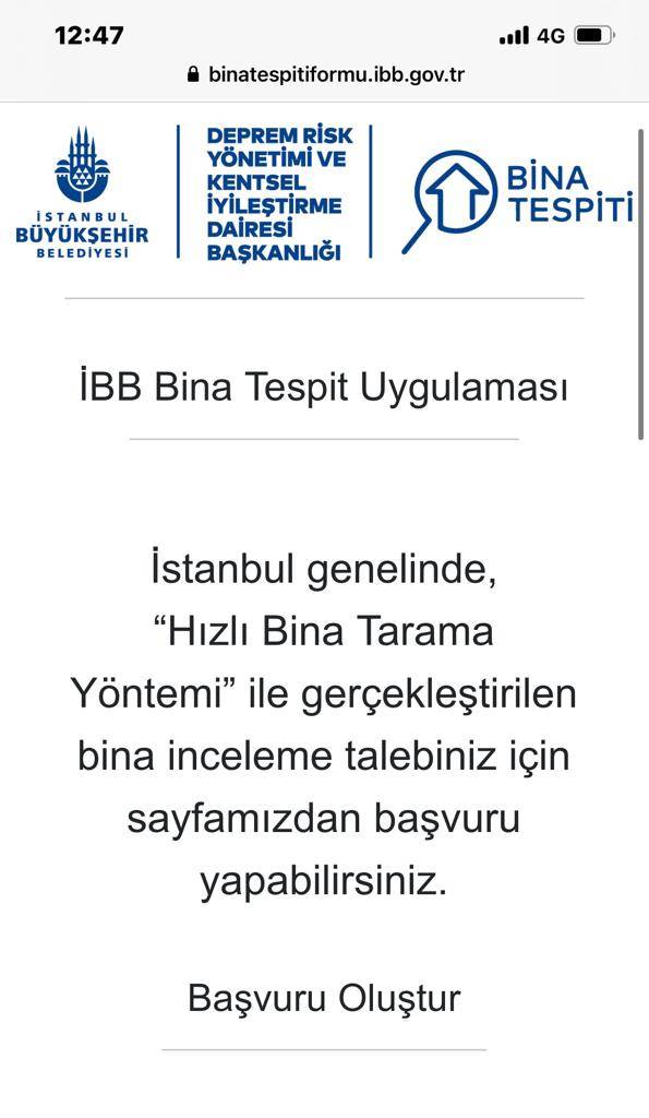 İBB Bina Tespit Uygulaması