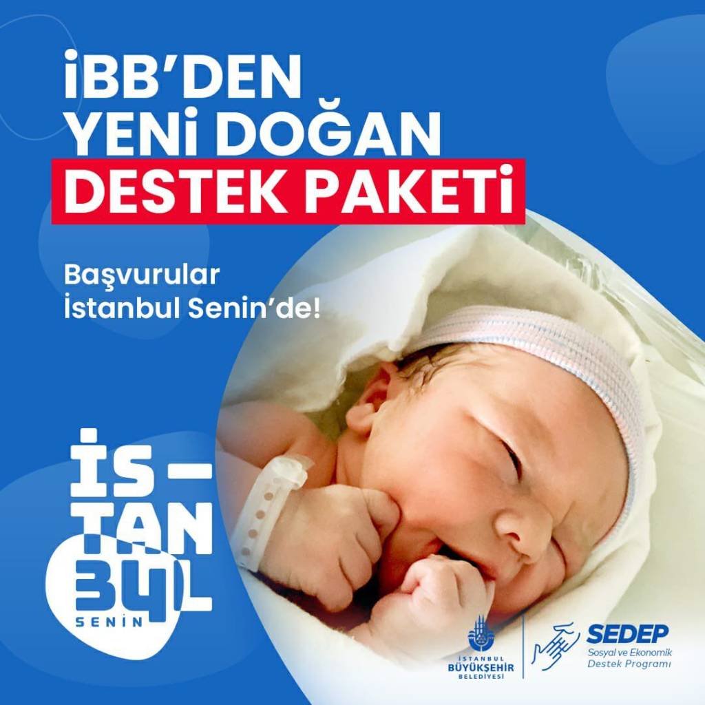 İBB'den Yeni Doğan Destek Paketi