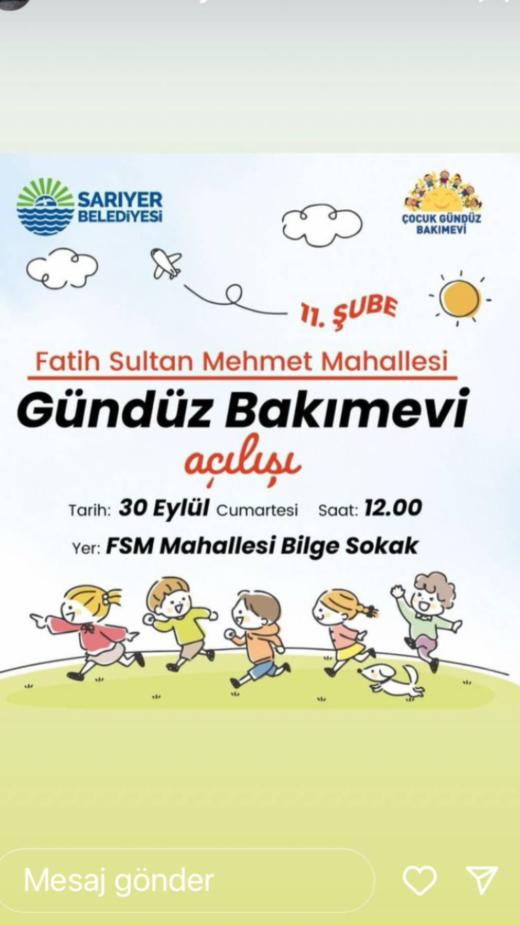 FSM Gündüz Bakımevi Açılışı